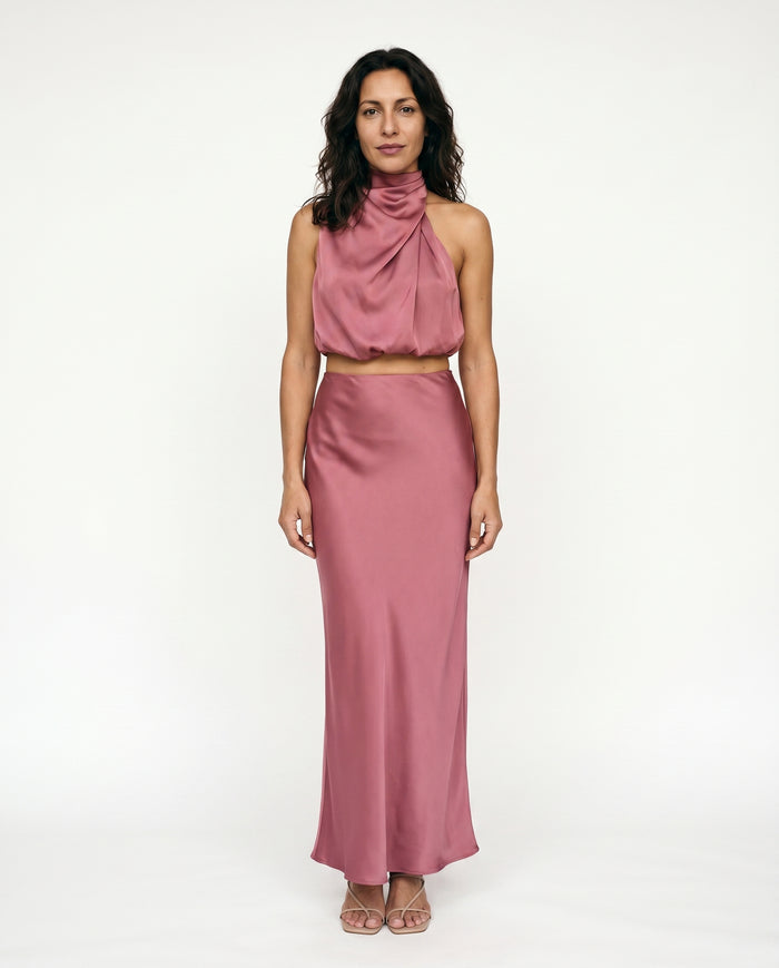 zara-satin-halter-dress-pink-red-1